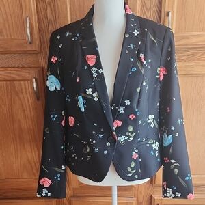 Worthington Floral Women's Blazer Jacket